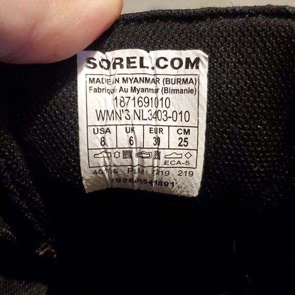 Sorel Out N About Buffalo Plaid Duck Boot in Red & Black Size 8 - Picture 13 of 13